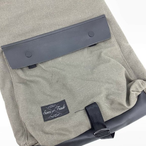 Sons of Trade Backpack Pioneer Roll-top Canvas Bag - Picture 5 of 11